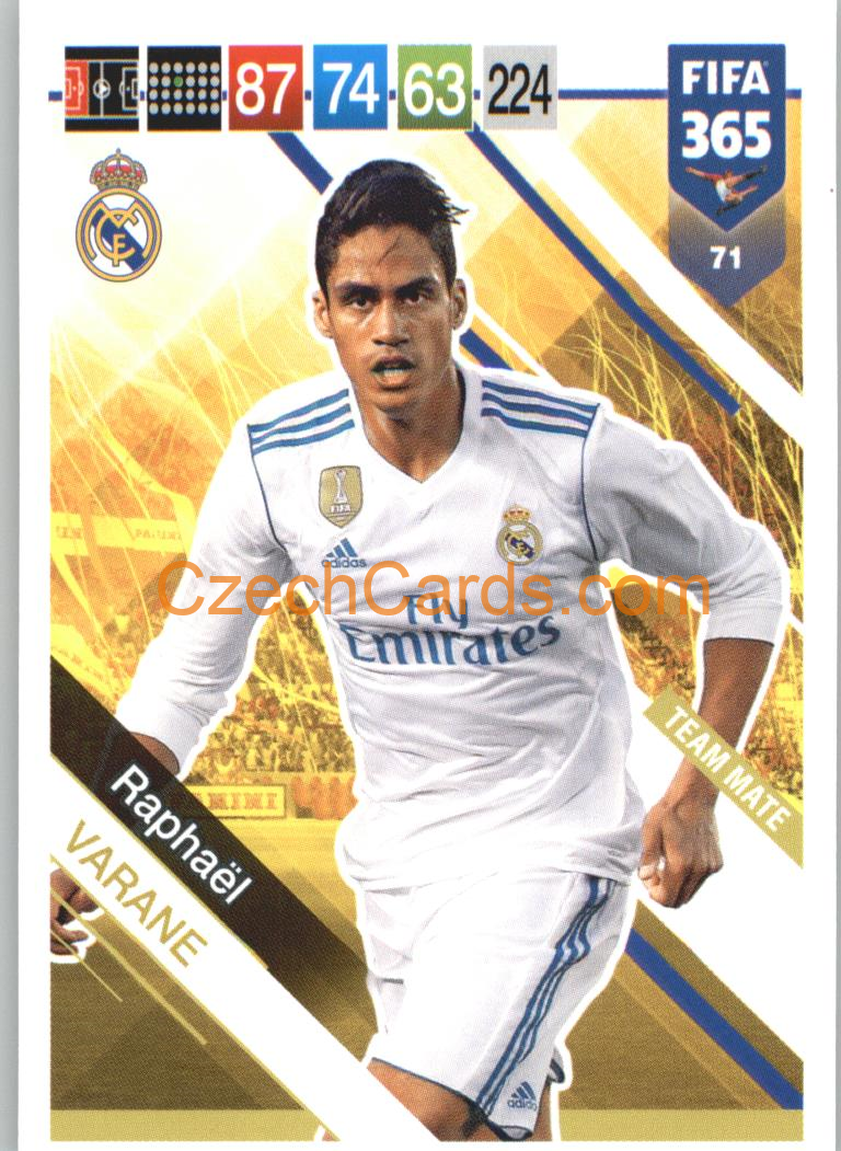 Raphaël Varane 2019 Panini FIFA 365 #71