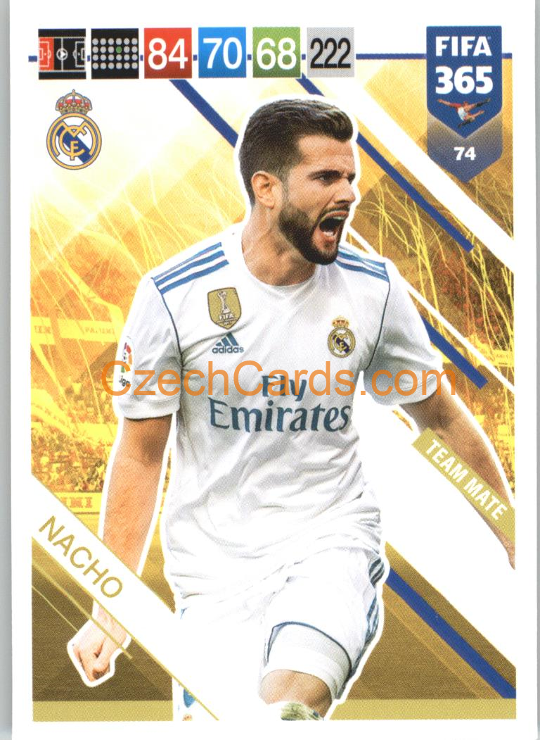 Nacho Fernández 2019 Panini FIFA 365 #74