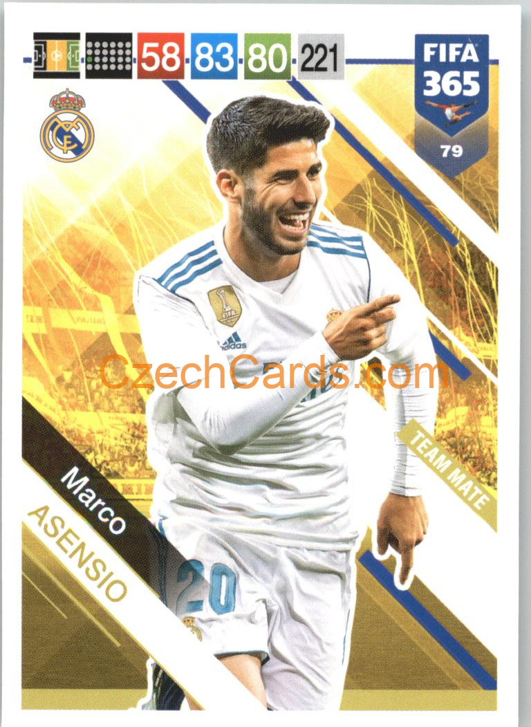 Marco Asensio 2019 Panini FIFA 365 #79