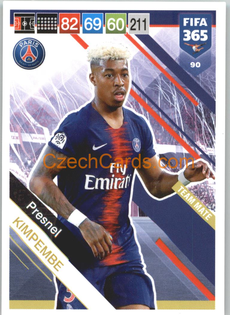 Presnel Kimpembe 2019 Panini FIFA 365 #90