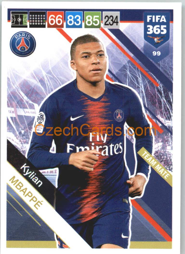 Kylian Mbappé 2019 Panini FIFA 365 #99