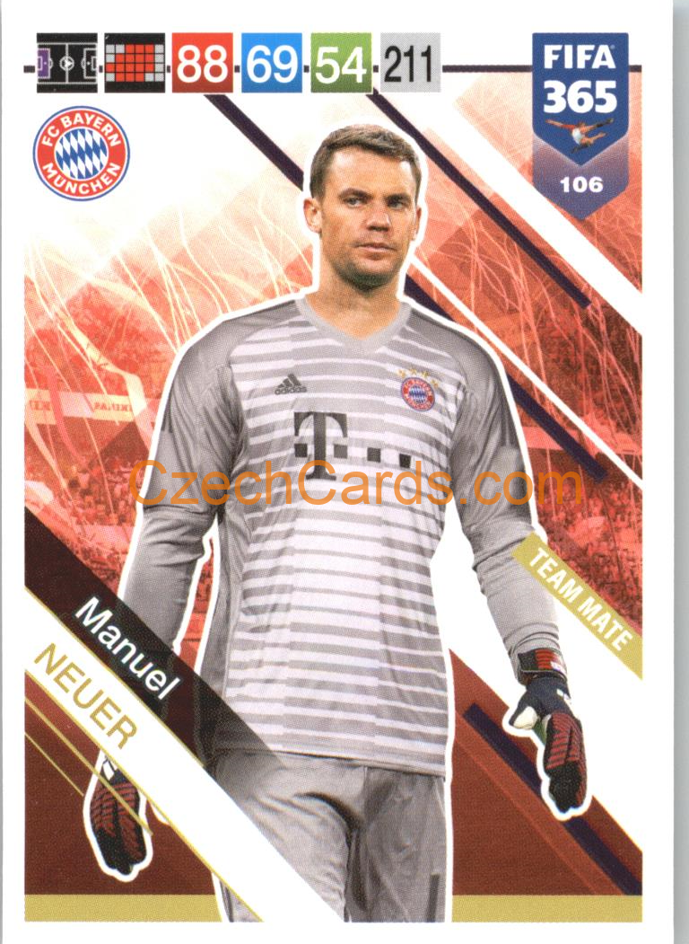 Manuel Neuer 2019 Panini FIFA 365 #106
