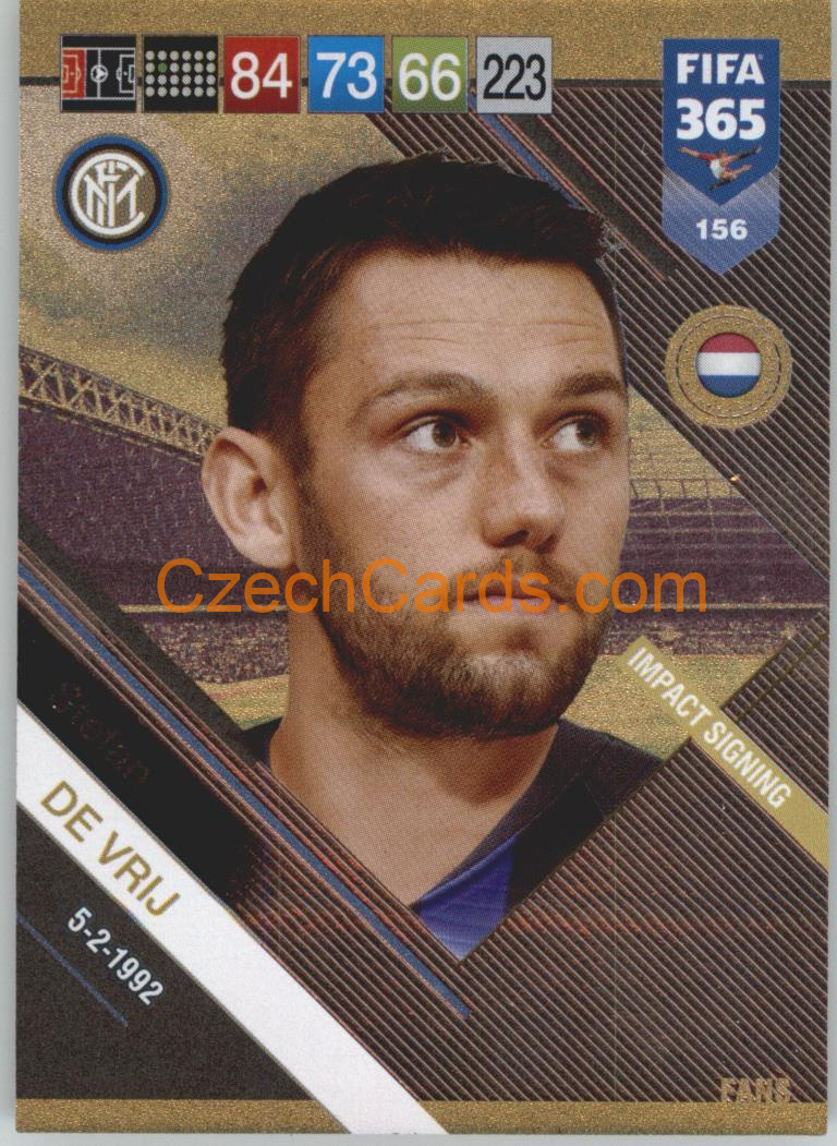 Stefan de Vrij 2019 Panini FIFA 365 FANS #156