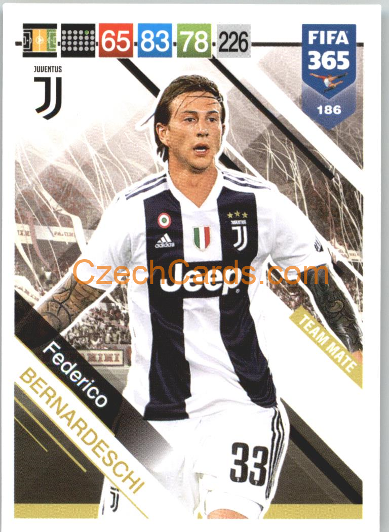 Federico Bernardeschi 2019 Panini FIFA 365 #186