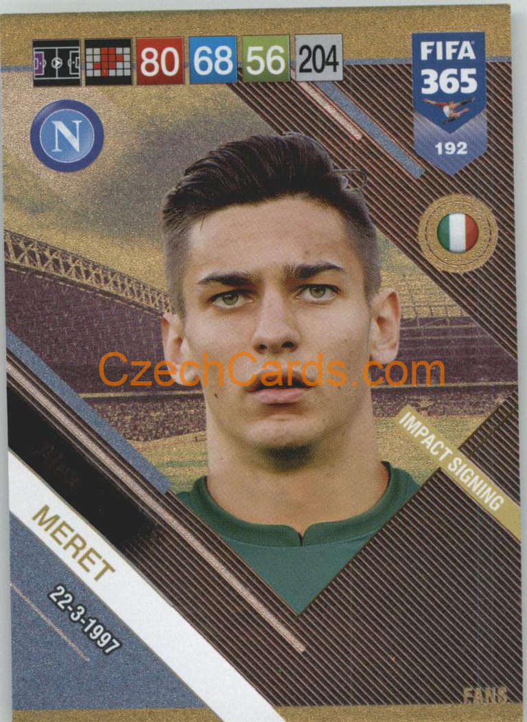 Alex Meret 2019 Panini FIFA 365 FANS #192