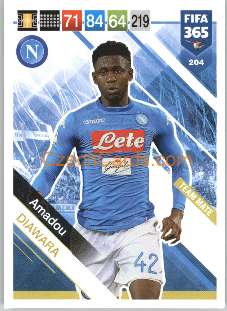 Amadou Diawara 2019 Panini FIFA 365 #204