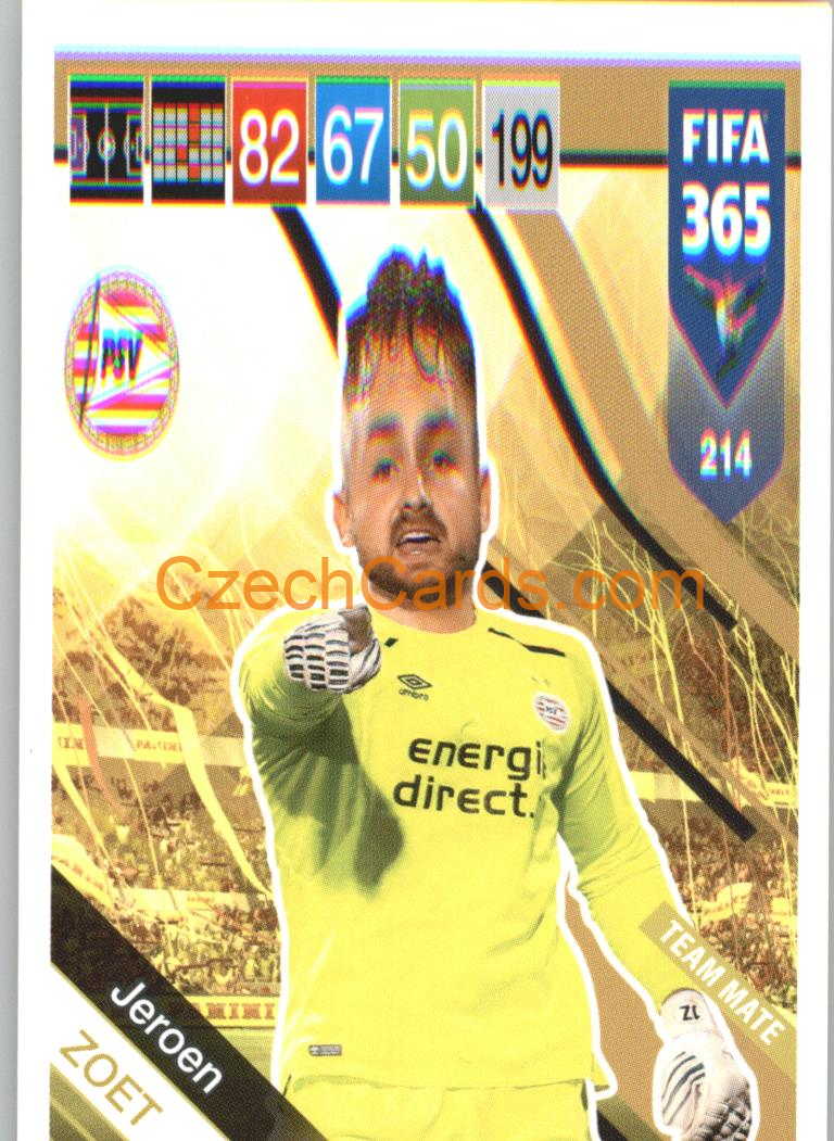 Jeroen Zoet 2019 Panini FIFA 365 #214