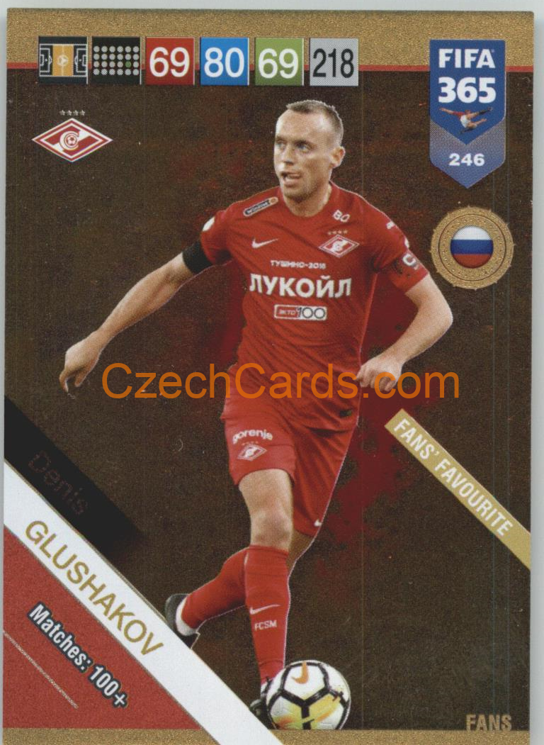 Denis Glushakov 2019 Panini FIFA 365 FANS #246