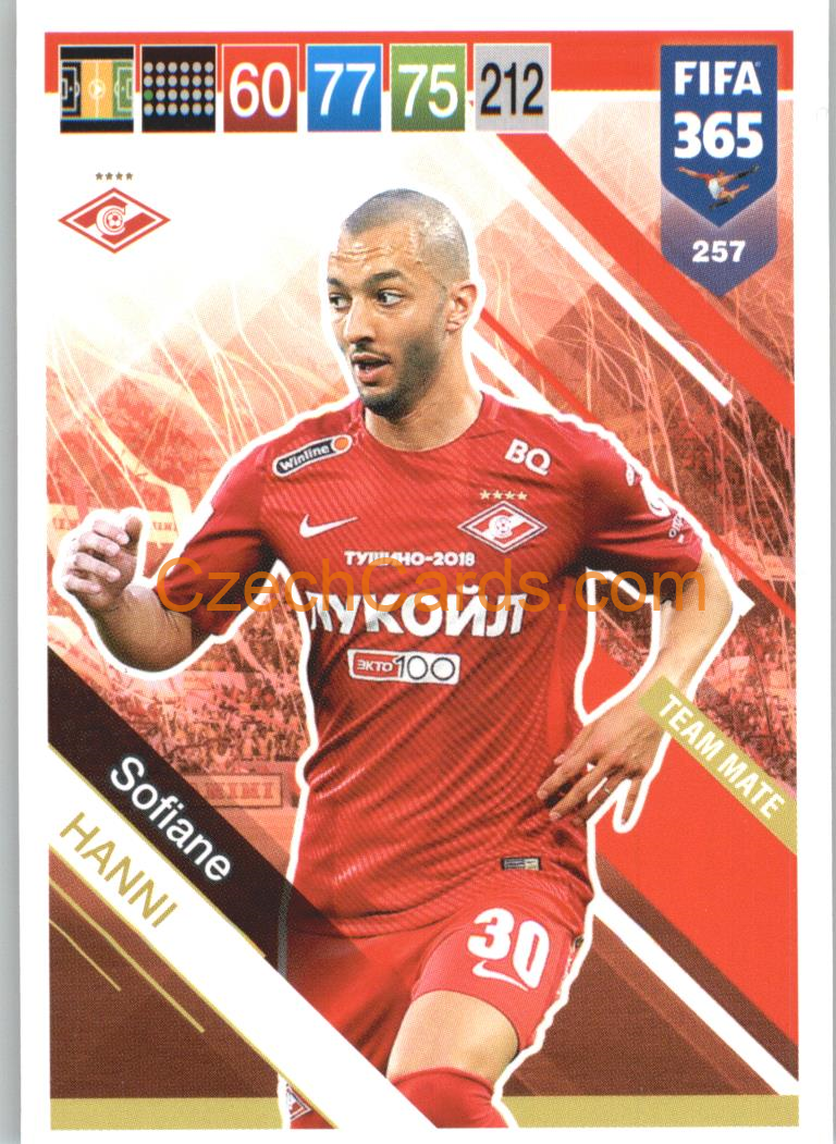 Sofiane Hanni 2019 Panini FIFA 365 #257