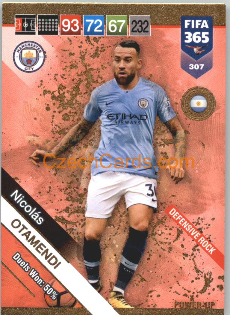 Nicolás Otamendi 2019 Panini FIFA 365 POWER-UP #307