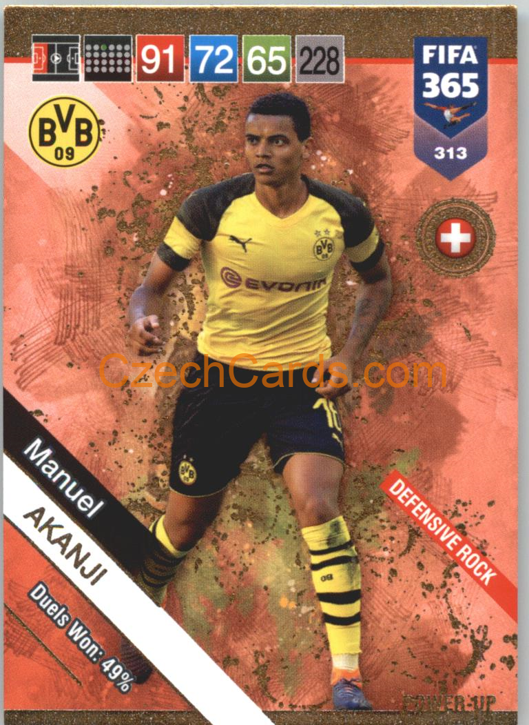 Manuel Akanji 2019 Panini FIFA 365 POWER-UP #313