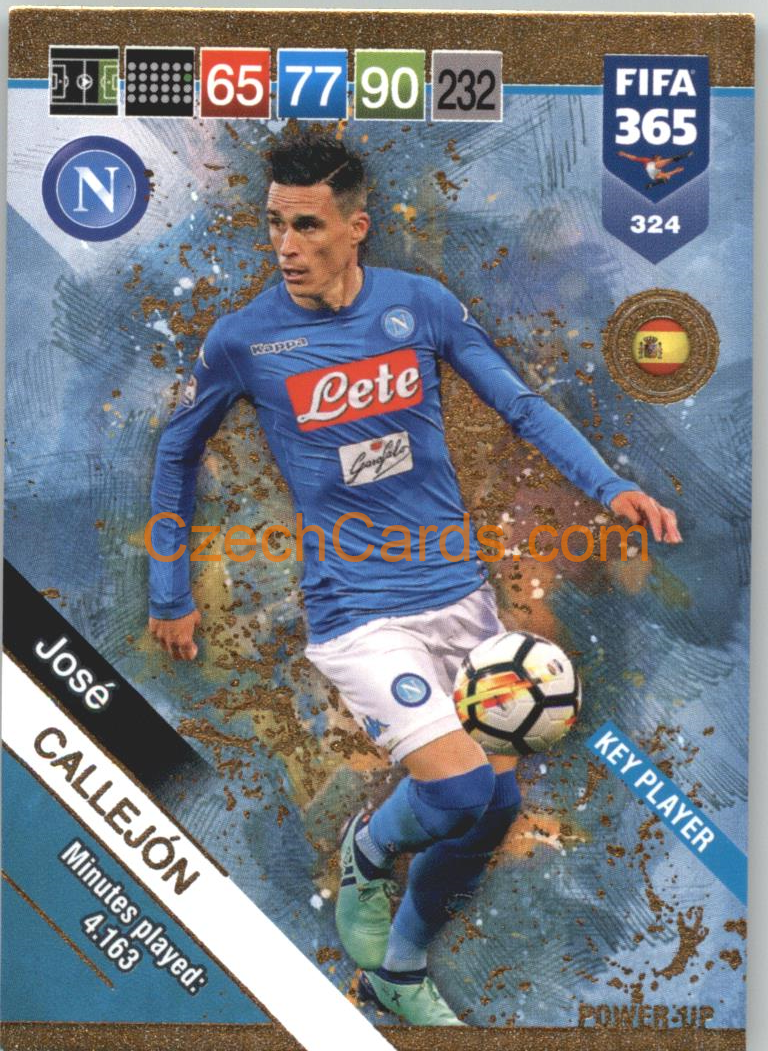José Callejón 2019 Panini FIFA 365 POWER-UP #324