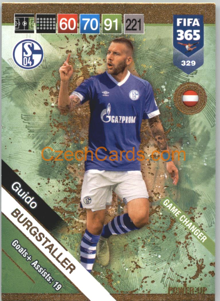 Guido Burgstaller 2019 Panini FIFA 365 POWER-UP #329