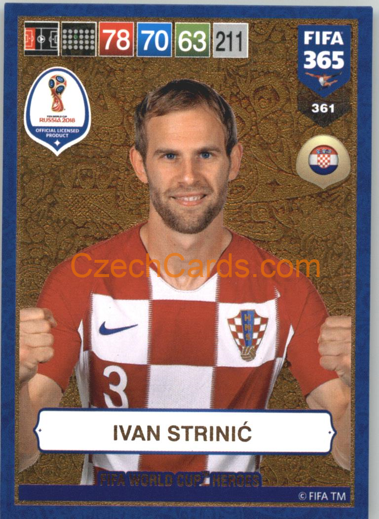 Ivan Strinić 2019 Panini FIFA 365 GOLD: FIFA World Cup Heroes #361