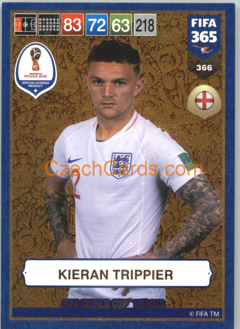 Kieran Trippier 2019 Panini FIFA 365 GOLD: FIFA World Cup Heroes #366