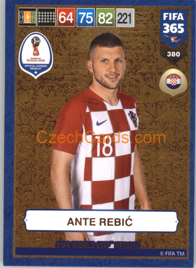 Ante Rebić 2019 Panini FIFA 365 GOLD: FIFA World Cup Heroes #380