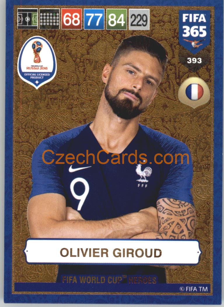 Olivier Giroud 2019 Panini FIFA 365 GOLD: FIFA World Cup Heroes #393
