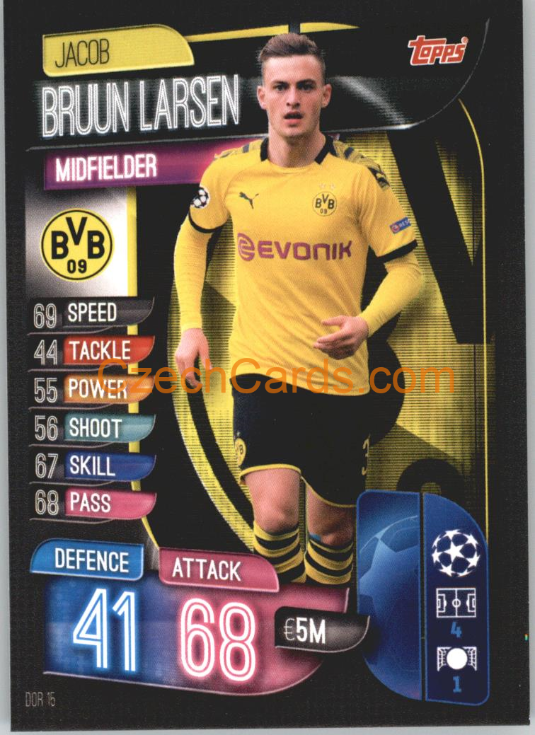 Jacob Bruun Larsen 2019/20 Topps Match Attax #DOR 15