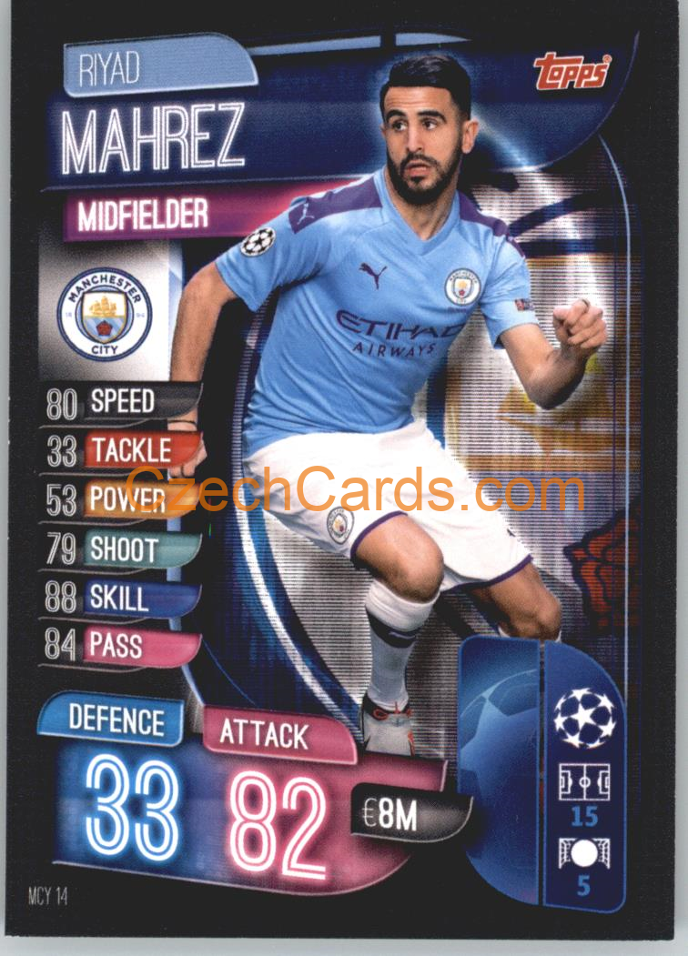 Riyad Mahrez 2019/20 Topps Match Attax #MCY 14