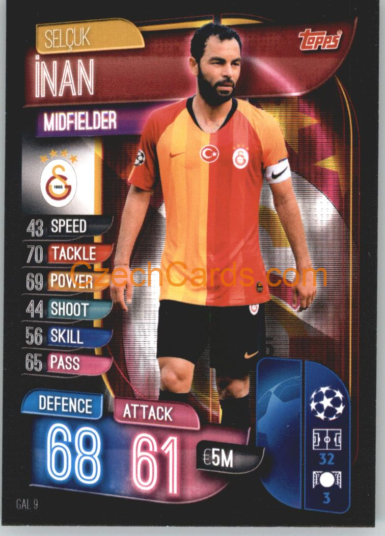 Selçuk Inan 2019/20 Topps Match Attax #GAL 9