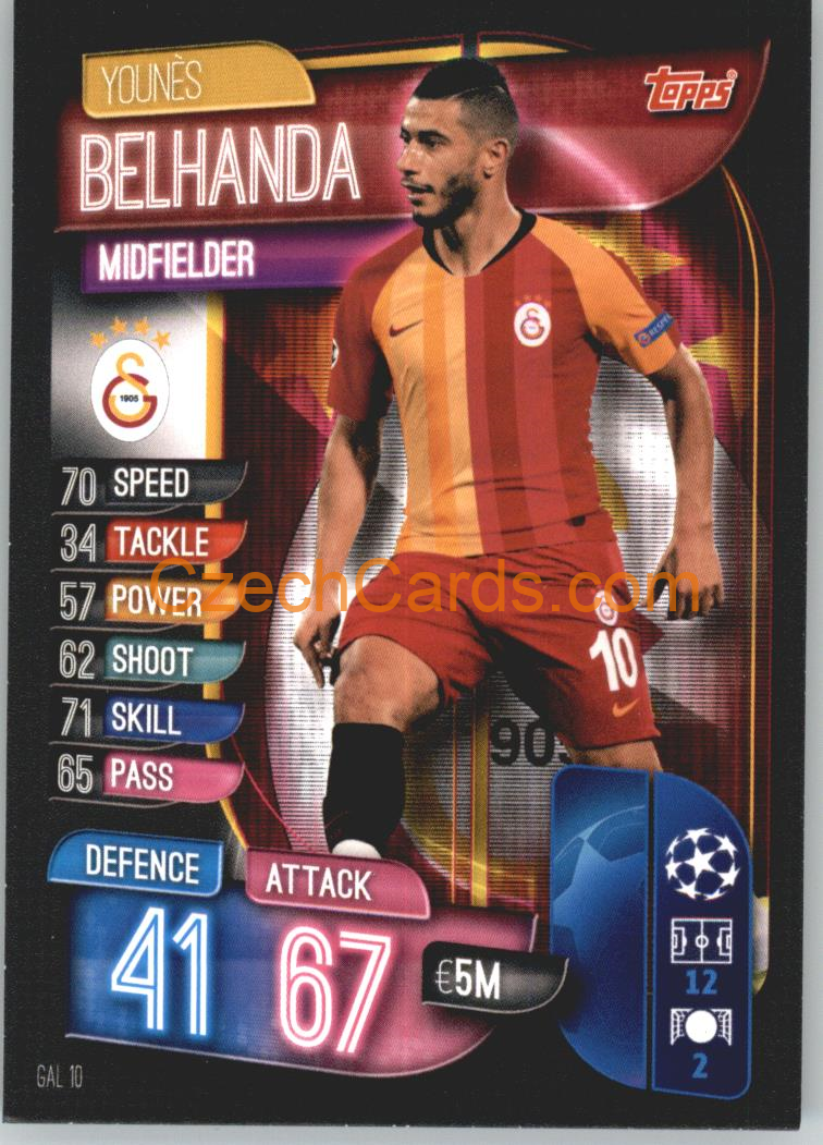 Younes Belhanda 2019/20 Topps Match Attax #GAL 10