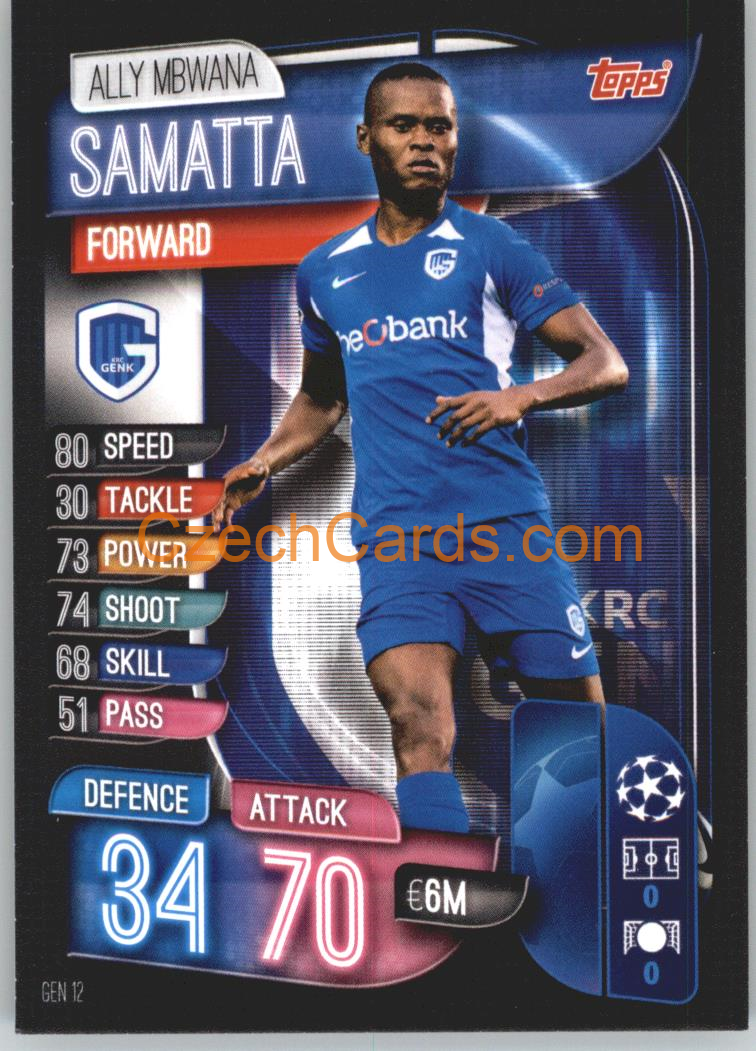 Ally Mbwana Samatta 2019/20 Topps Match Attax #GEN 12