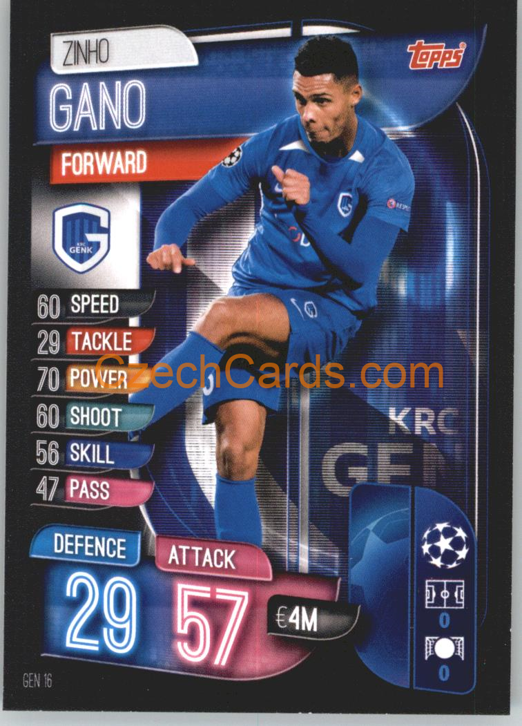 Zinho Gano 2019/20 Topps Match Attax #GEN 16
