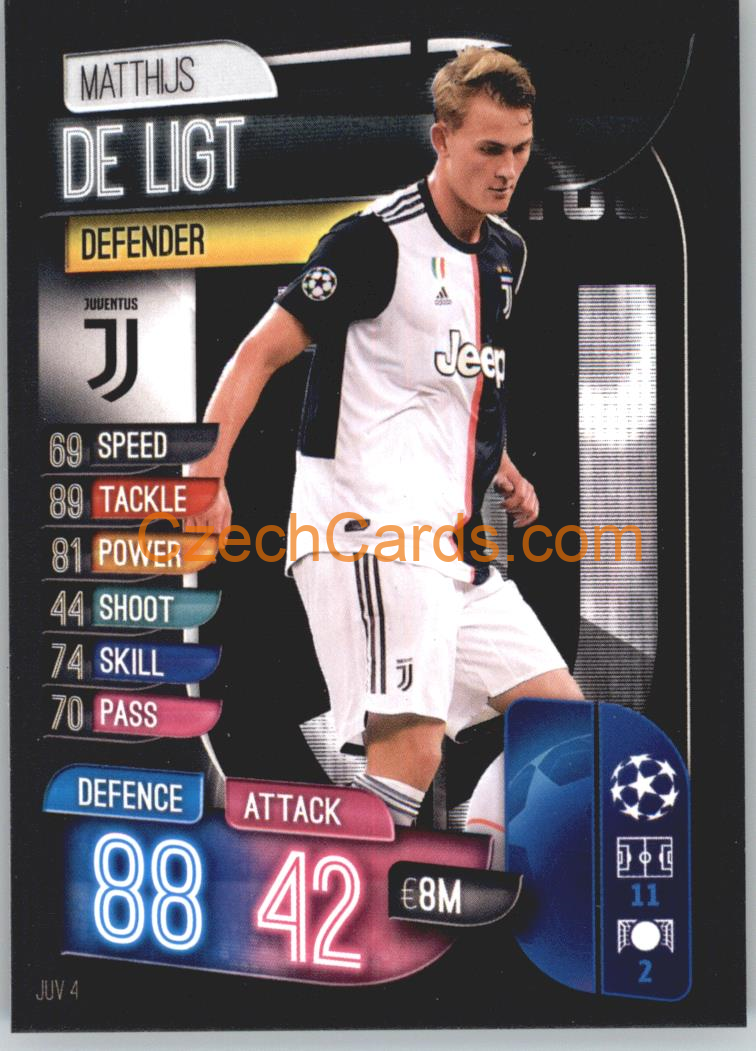 Matthijs De Ligt 2019/20 Topps Match Attax #JUV 4