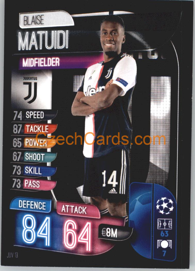 Blaise Matuidi 2019/20 Topps Match Attax #JUV 13