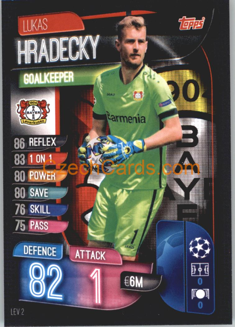 Lukas Hradecky 2019/20 Topps Match Attax #LEV 2