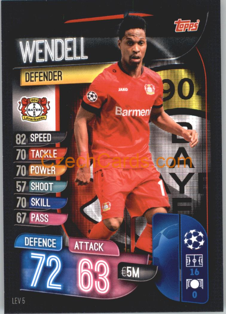 Wendell 2019/20 Topps Match Attax #LEV 5