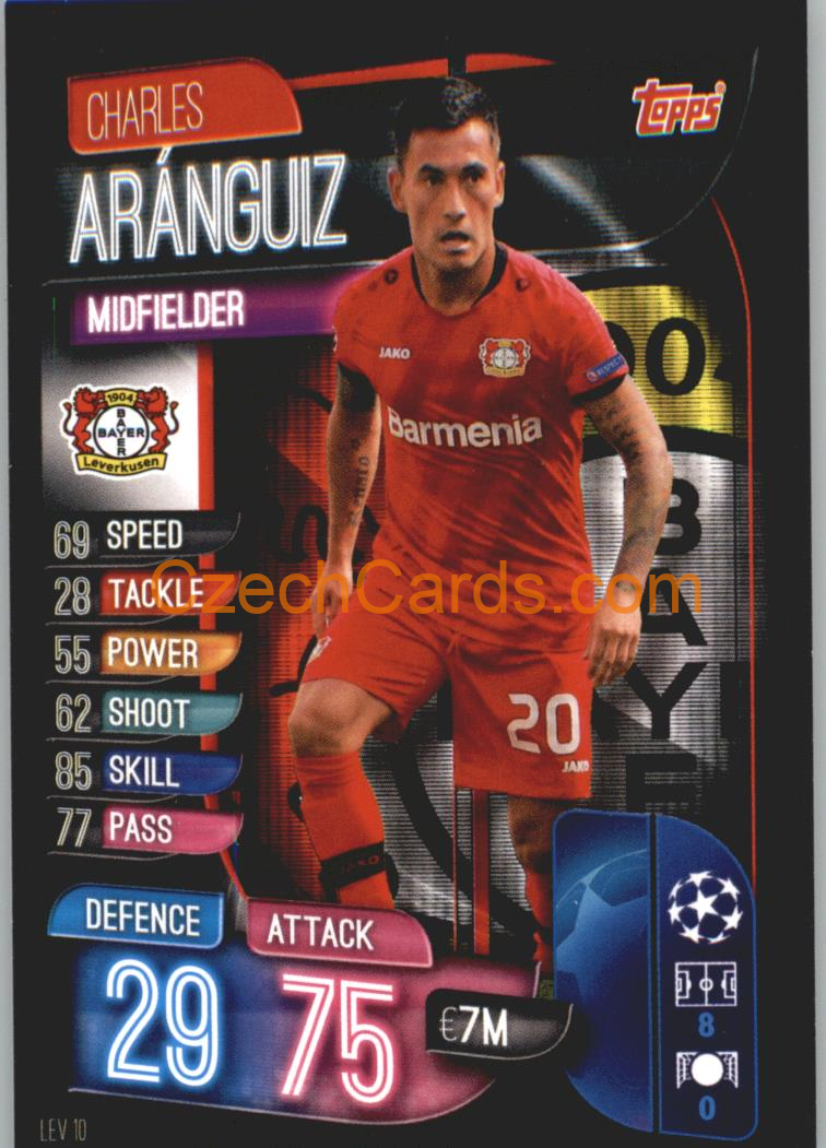 Charles Aránguiz 2019/20 Topps Match Attax #LEV 10