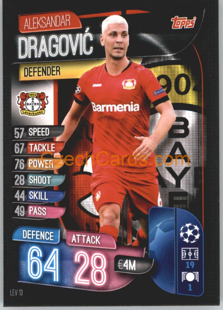 Aleksandar Dragović 2019/20 Topps Match Attax #LEV 13
