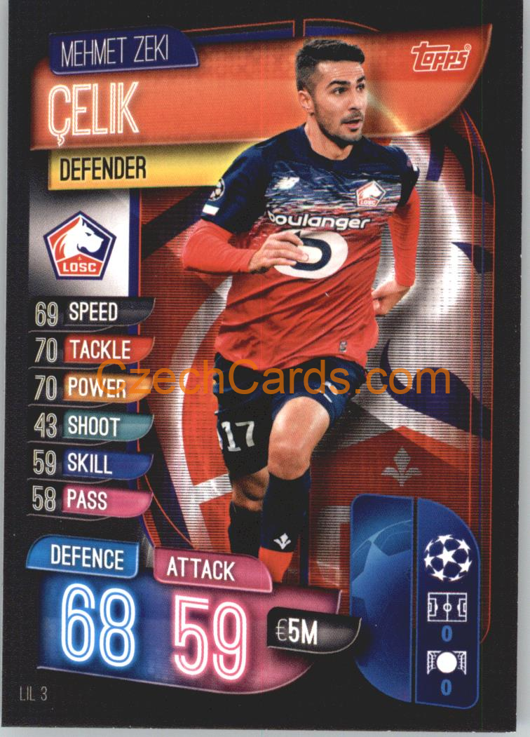 Mehmet Zeki Çelik 2019/20 Topps Match Attax #LIL 3