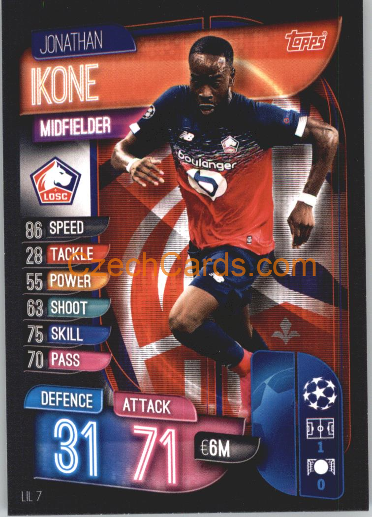 Jonathan Ikone 2019/20 Topps Match Attax #LIL 7
