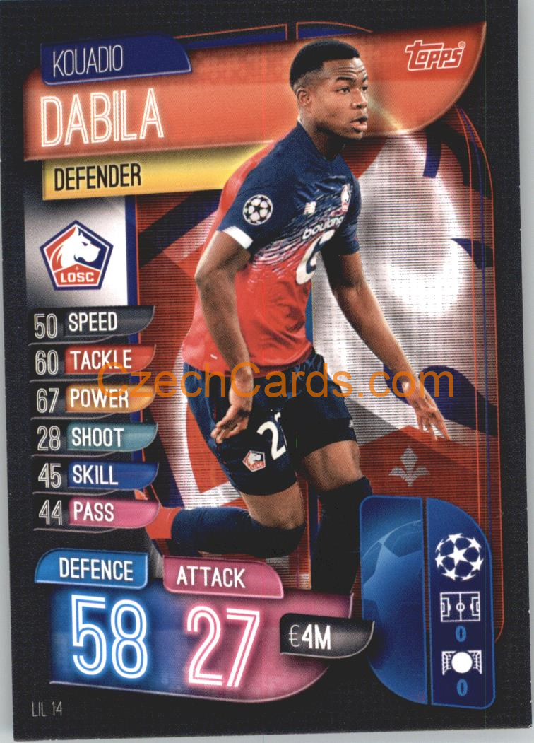 Kouadio Dabila 2019/20 Topps Match Attax #LIL 14