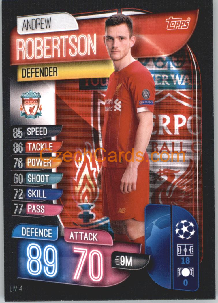 Andrew Robertson 2019/20 Topps Match Attax #LIV 4