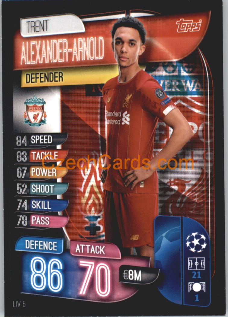 Trent Alexander-Arnold 2019/20 Topps Match Attax #LIV 5