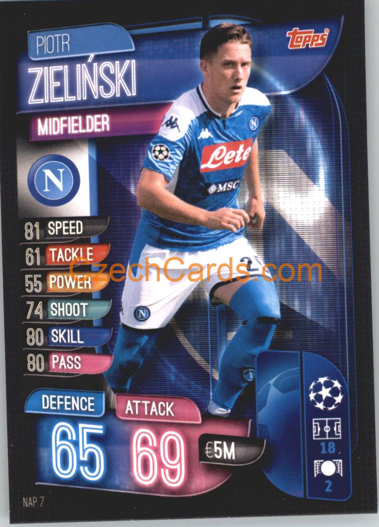 Piotr Zielinski 2019/20 Topps Match Attax #NAP 7