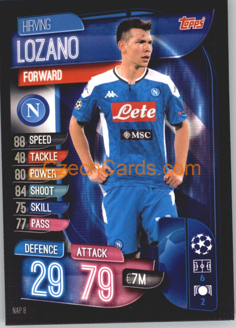 Hirving Lozano 2019/20 Topps Match Attax #NAP 8