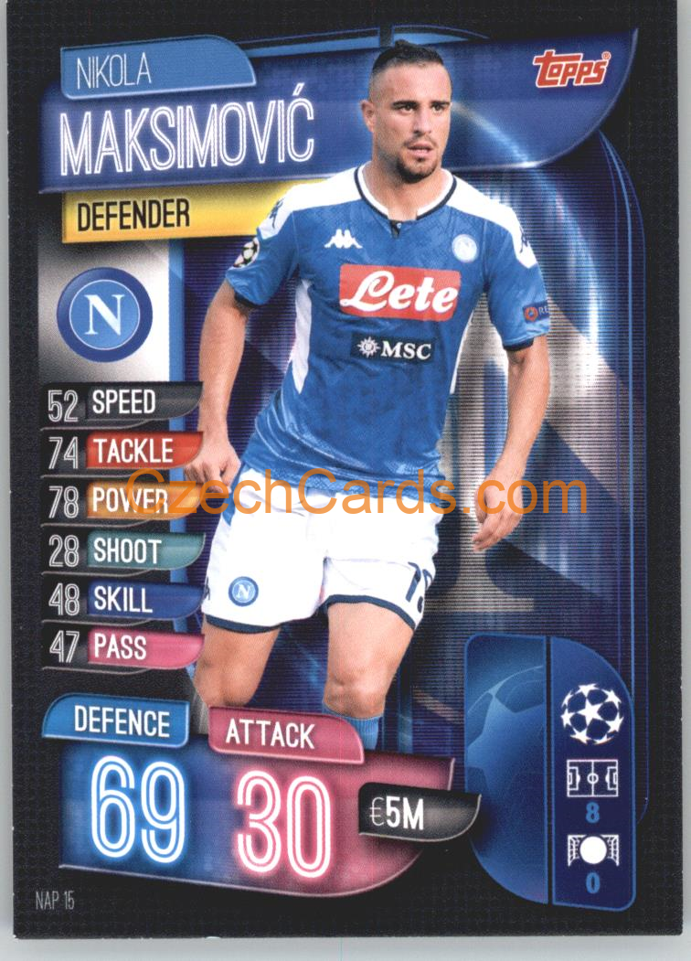 Nikola Maksimović 2019/20 Topps Match Attax #NAP 15