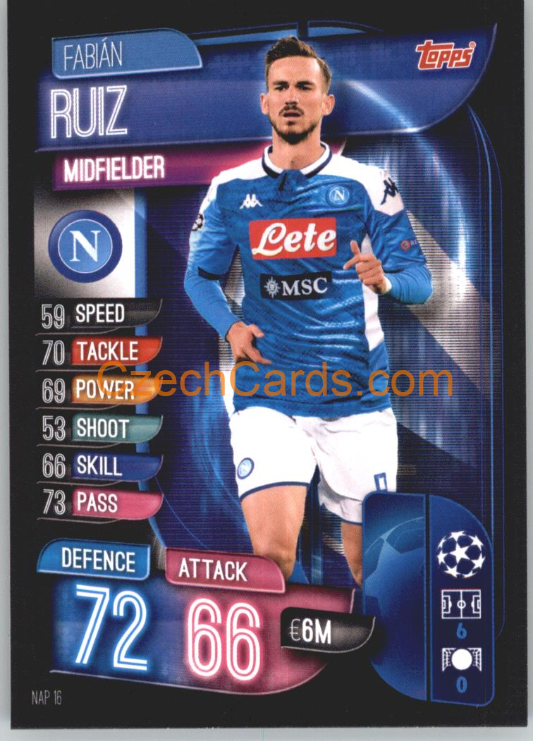 Fabián Ruiz 2019/20 Topps Match Attax #NAP 16