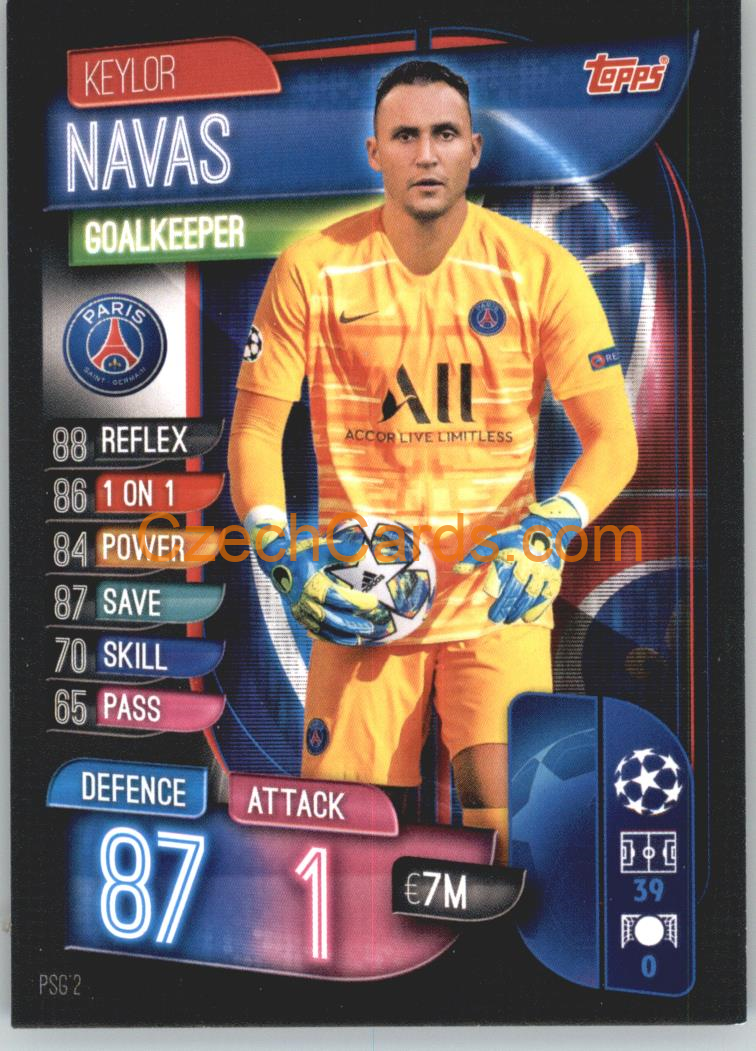 Keylor Navas 2019/20 Topps Match Attax #PSG 2