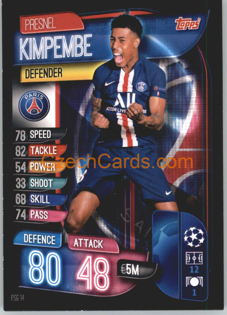 Presnell Kimpembe 2019/20 Topps Match Attax #PSG 14