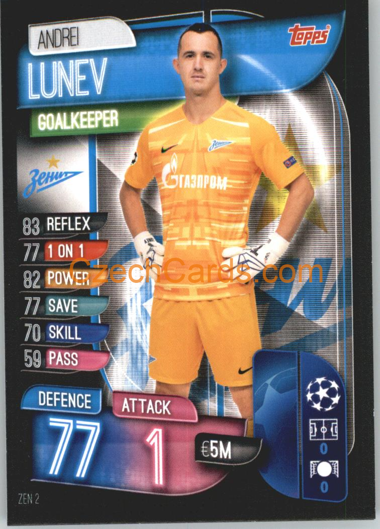 Andrei Lunev 2019/20 Topps Match Attax #ZEN 2