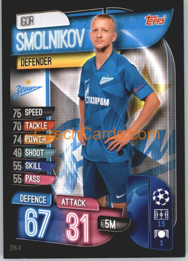 Igor Smolnikov 2019/20 Topps Match Attax #ZEN 4