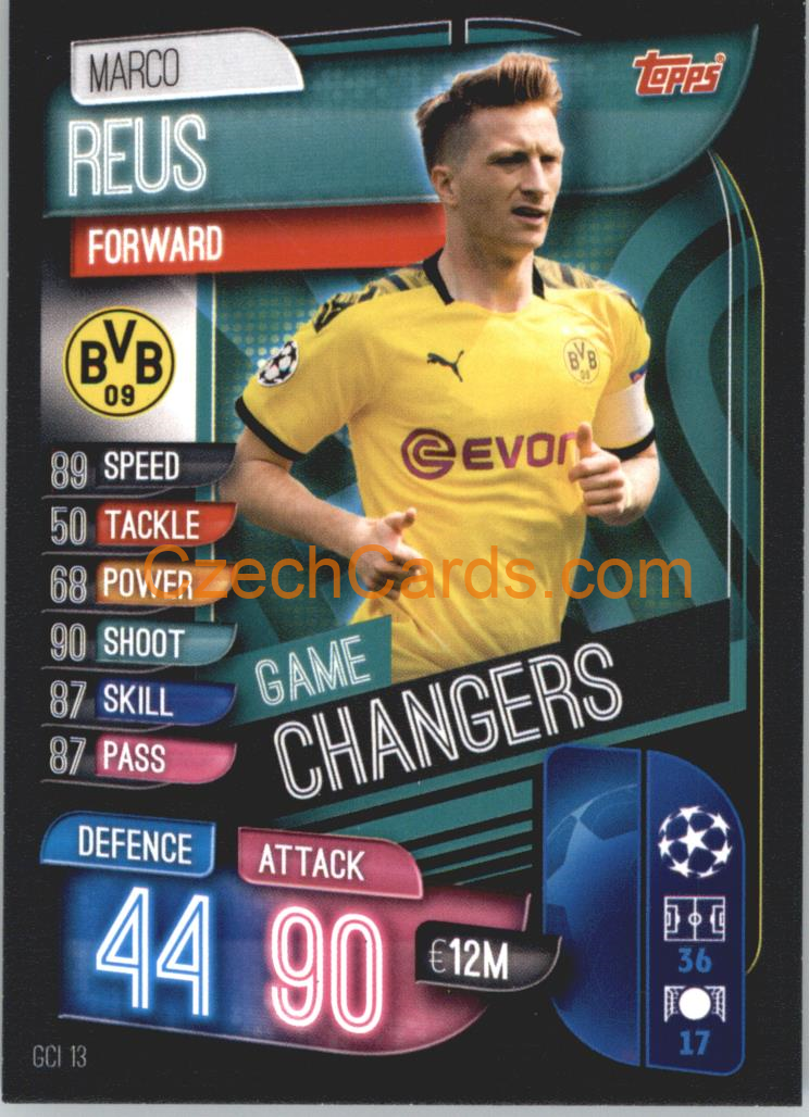 Marco Reus 2019/20 Topps Match Attax Game Changer #GSI 13