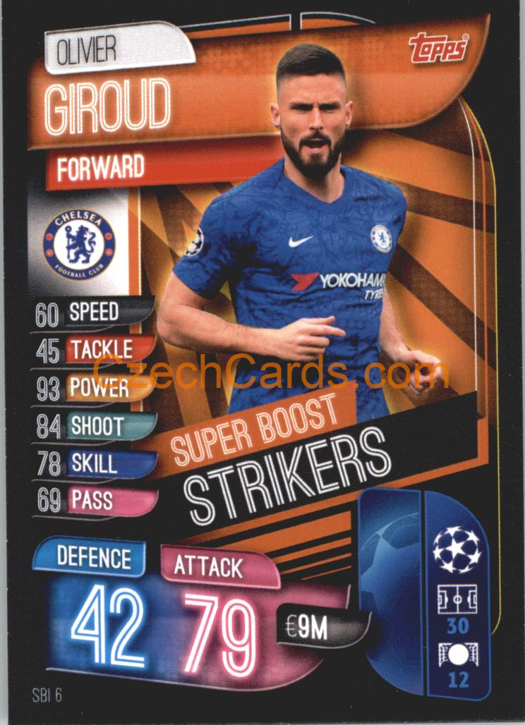 Olivier Giroud 2019/20 Topps Match Attax Super Boost Strikers #SBI 6