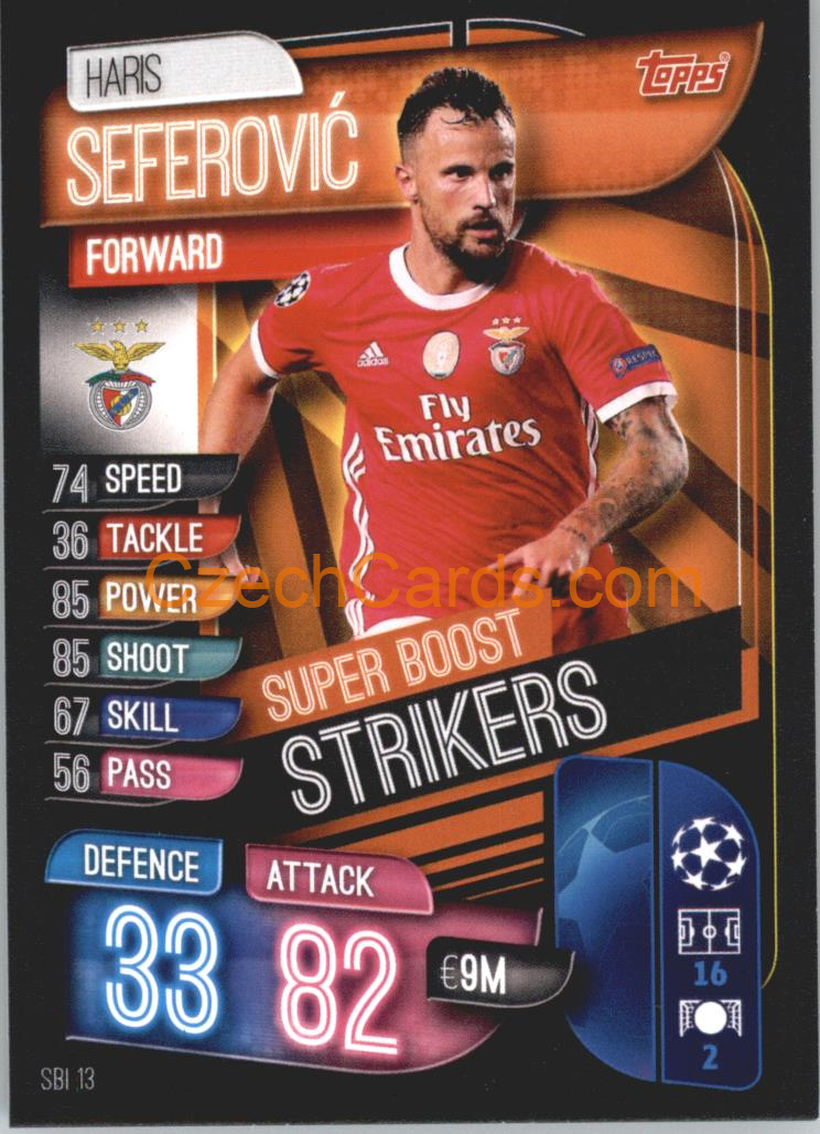 Haris Seferović 2019/20 Topps Match Attax Super Boost Strikers #SBI 13