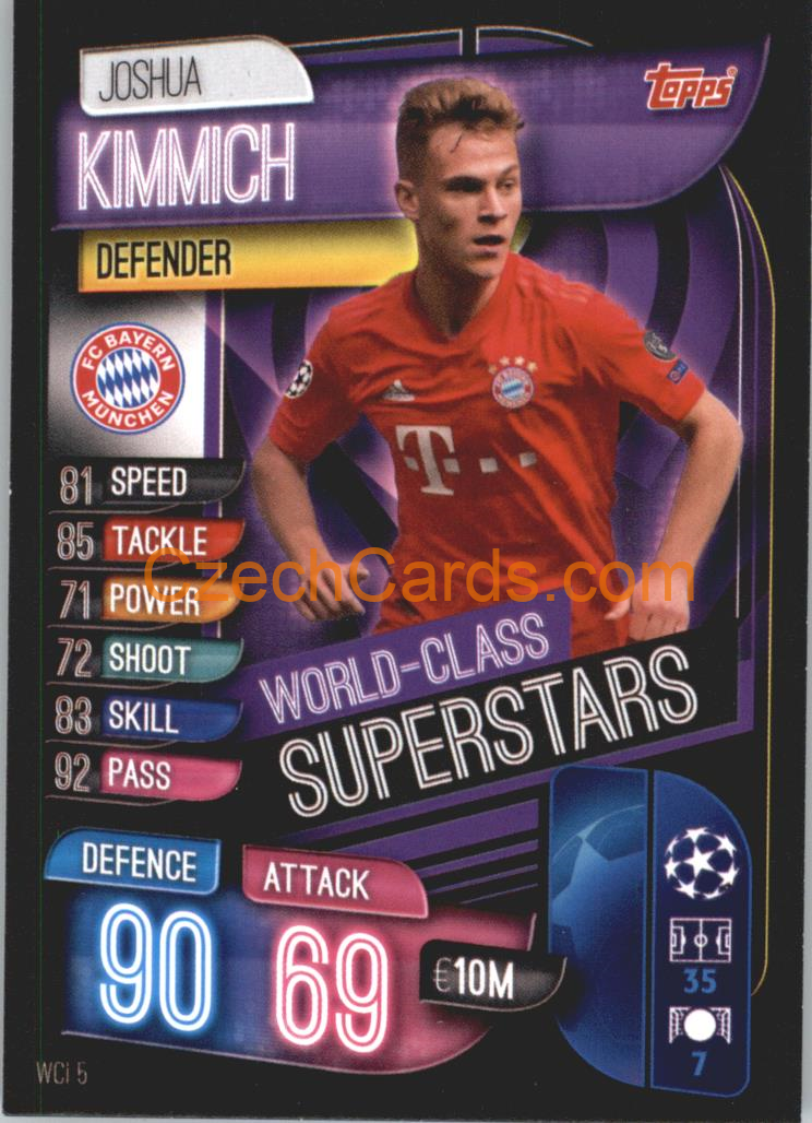 Joshua Kimmich 2019/20 Topps Match Attax Super World-Class Superstars #WCI 5